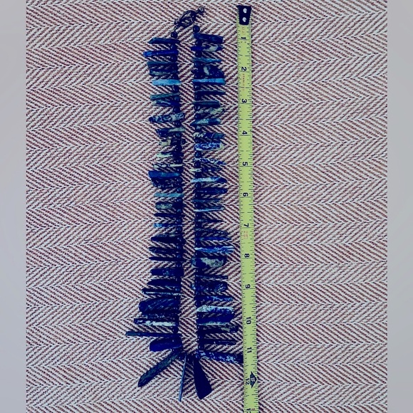 Vintage Lapis Stone Boho Statement Necklace - Picture 8 of 8